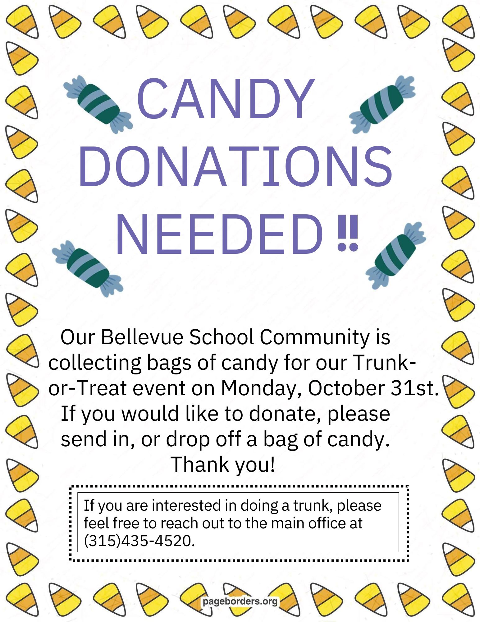 Candy Donations The Syracuse City School District Syracuse, NY